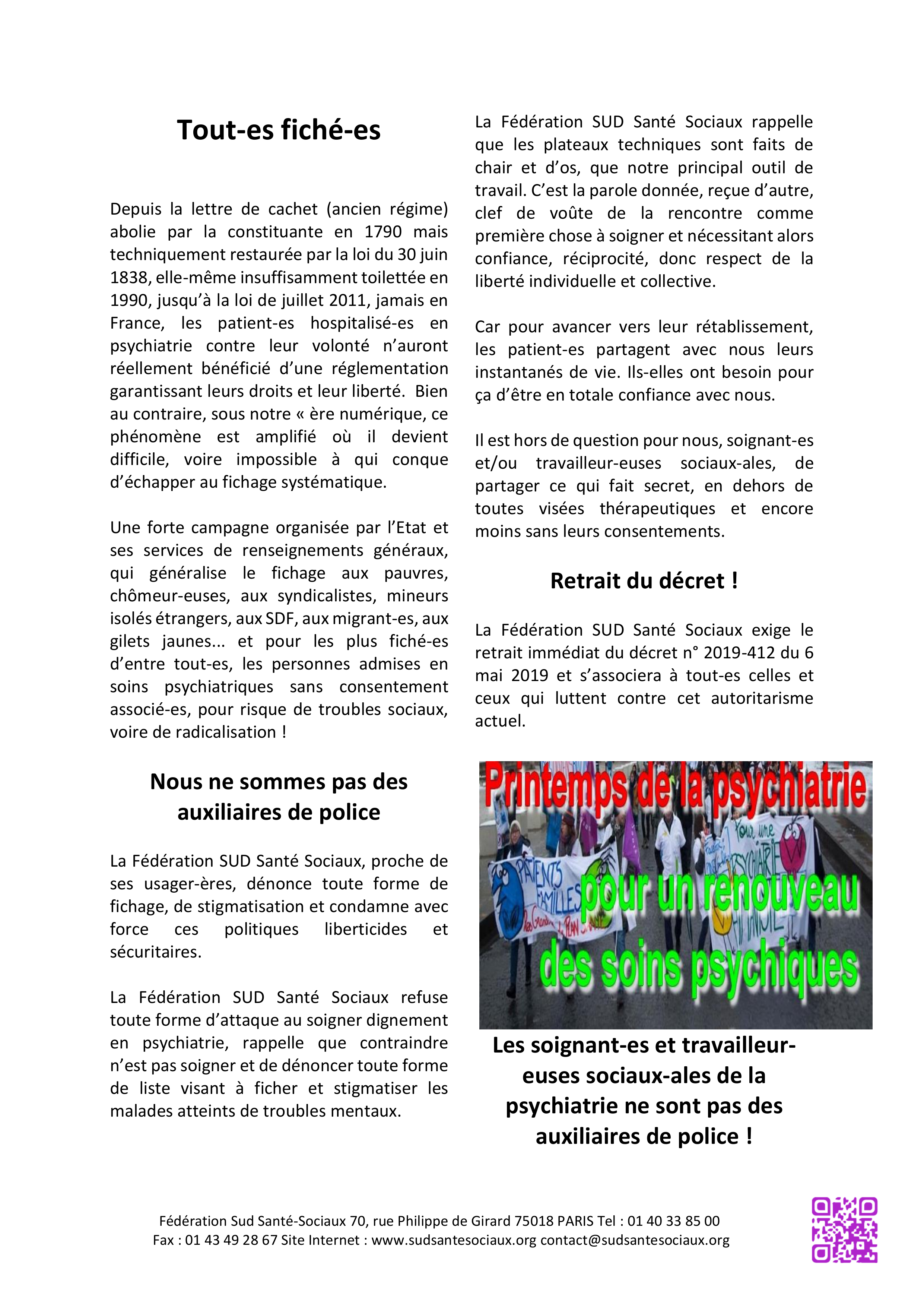 De la Psychiatrie vers2