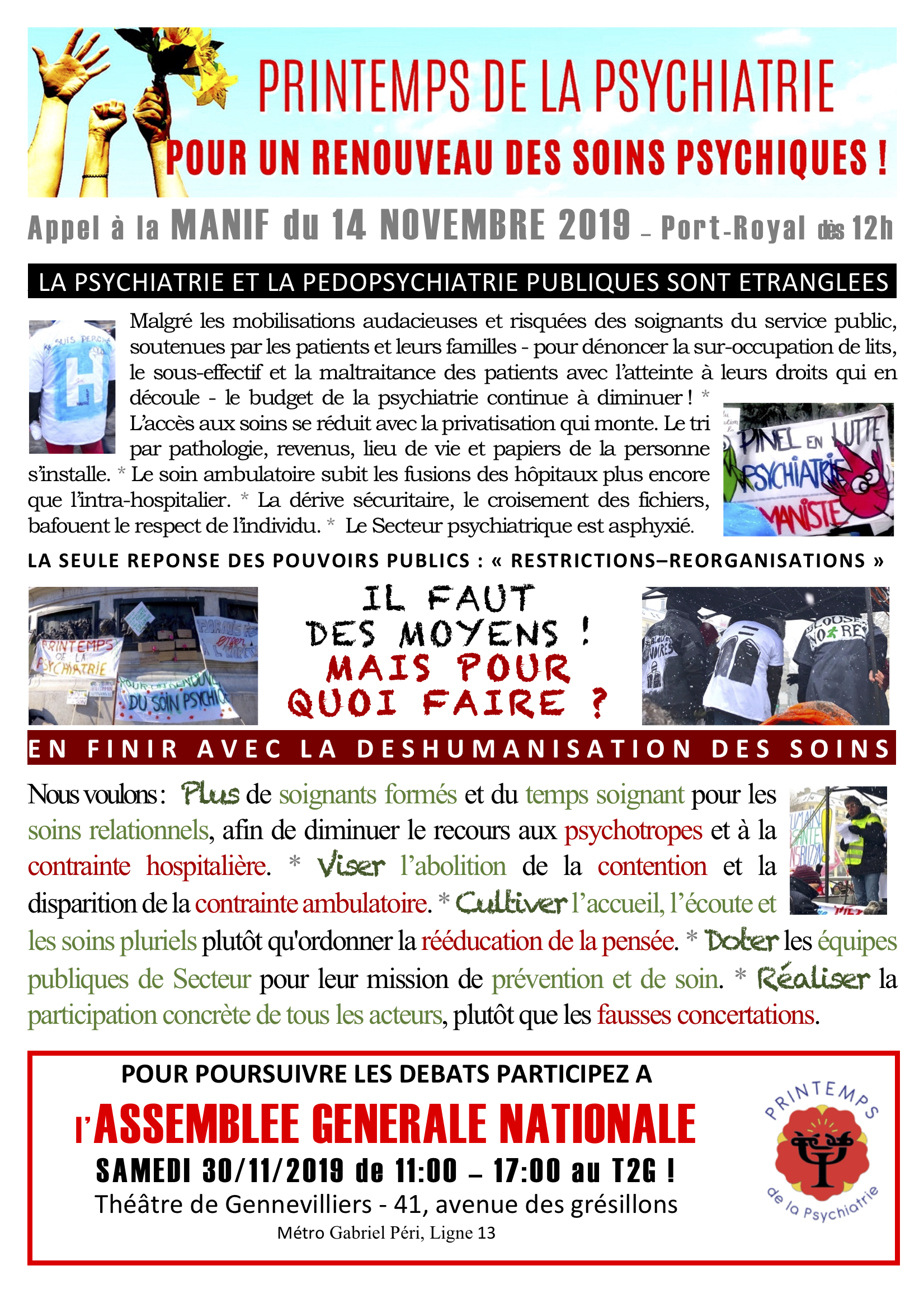 Acte 3 Printemps de la psychiatrie 14.11.2019