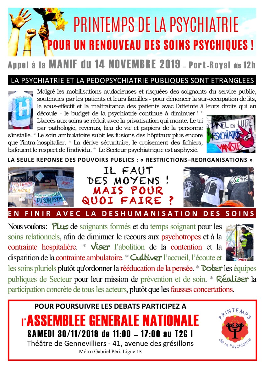 Acte 3 Printemps de la psychiatrie 14.11.2019