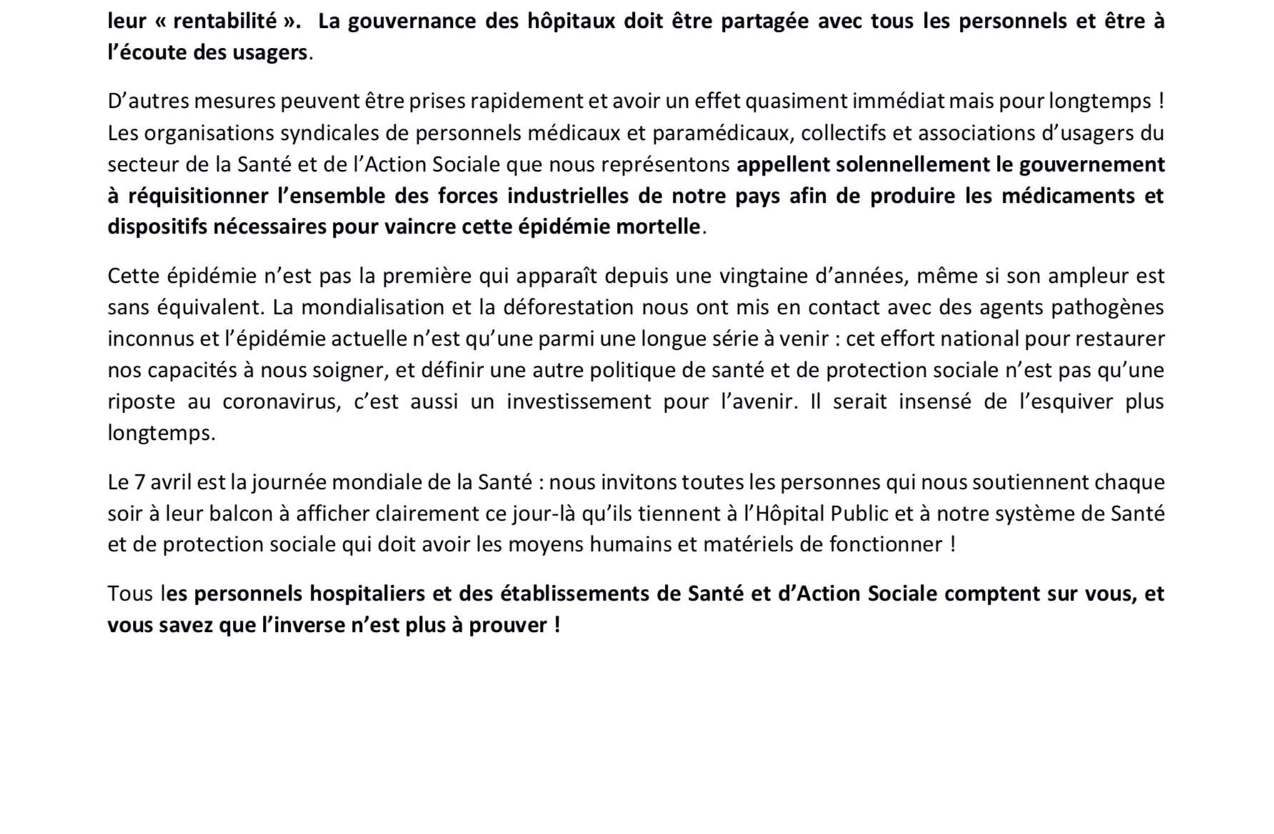 communiqué unitaire 2