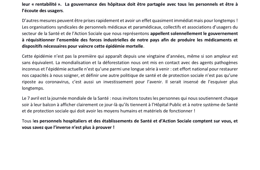 communiqué unitaire 2